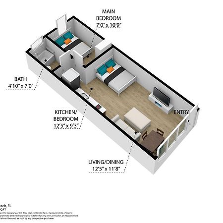 Beachy 1 B/R, W/2 Queen Beds, On Ocean Drive Beach Miami Beach Kültér fotó