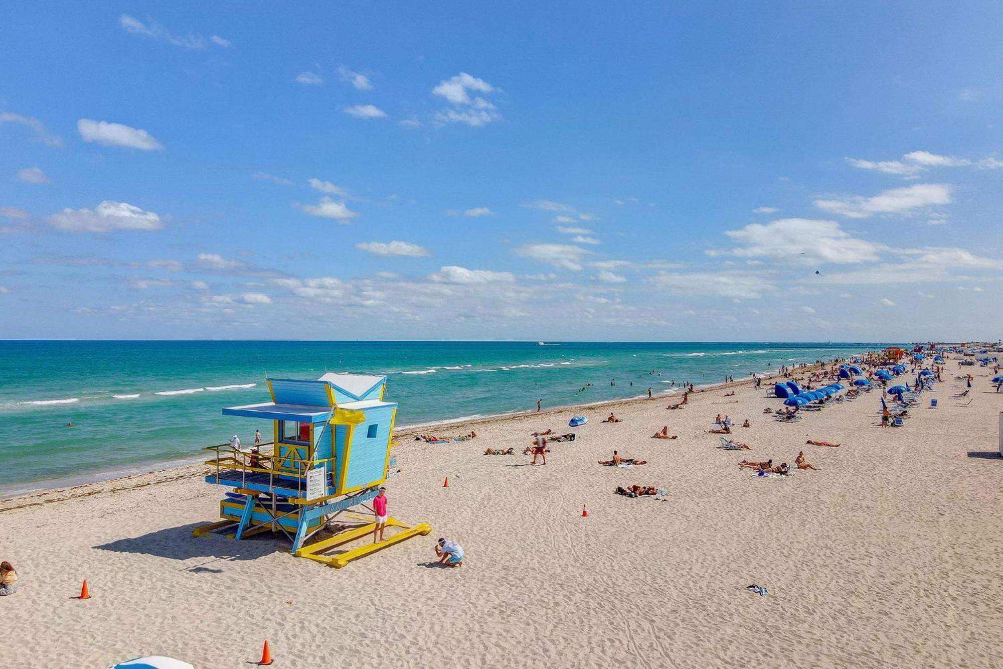 Beachy 1 B/R, W/2 Queen Beds, On Ocean Drive Beach Miami Beach Kültér fotó