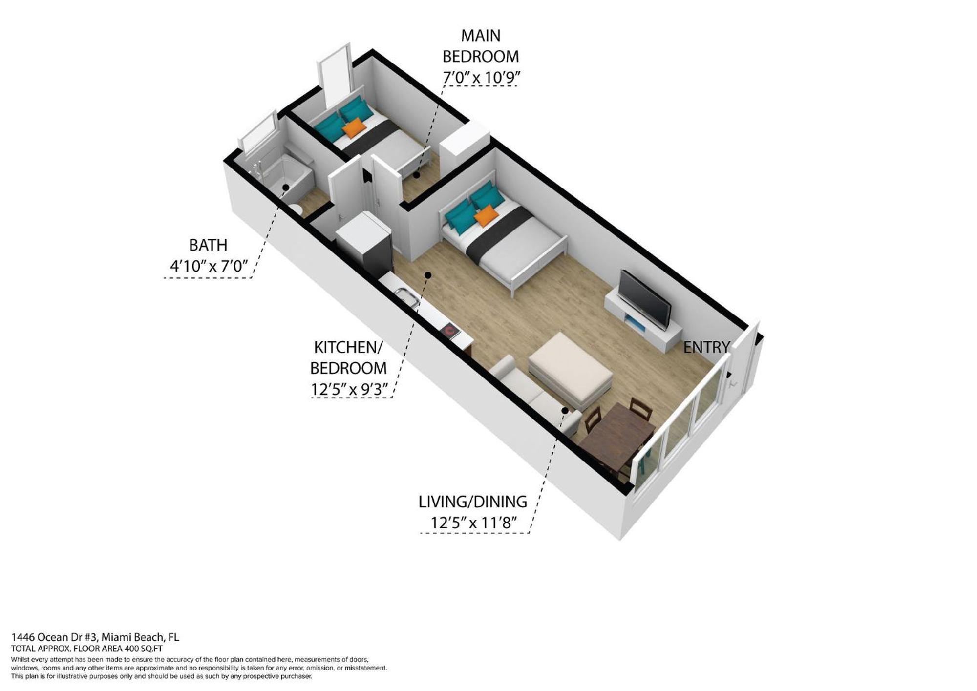 Beachy 1 B/R, W/2 Queen Beds, On Ocean Drive Beach Miami Beach Kültér fotó